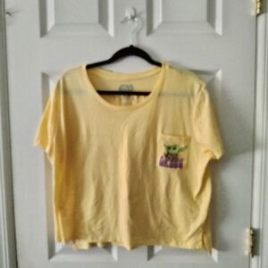 Star Wars T-shirt Women's 3x Baby Yoda Mandalorian Cute